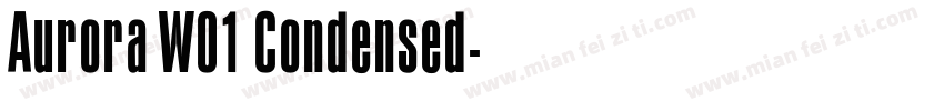 Aurora W01 Condensed字体转换